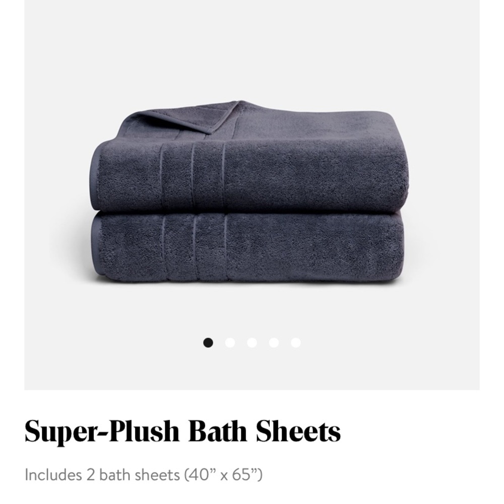 brooklinen Super Plush Bath Sheets (set of two)